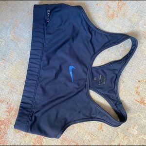 Nike grey/ blue sports bra